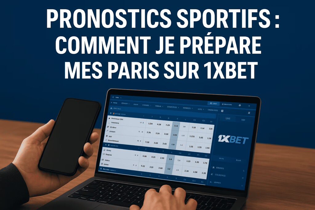 Pronostics sportifs: comment je prépare mes paris sur 1xBet
