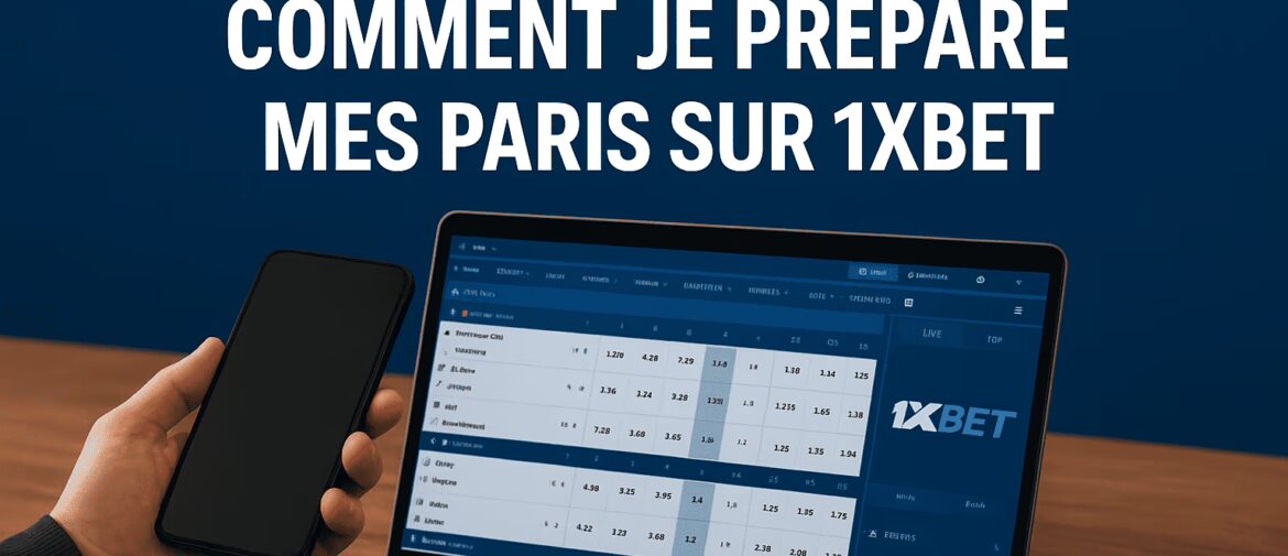 Pronostics sportifs : comment je prépare mes paris sur 1xBet