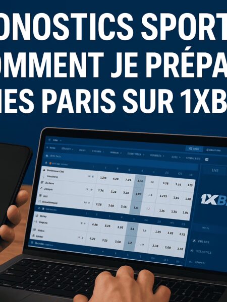 Pronostics sportifs : comment je prépare mes paris sur 1xBet